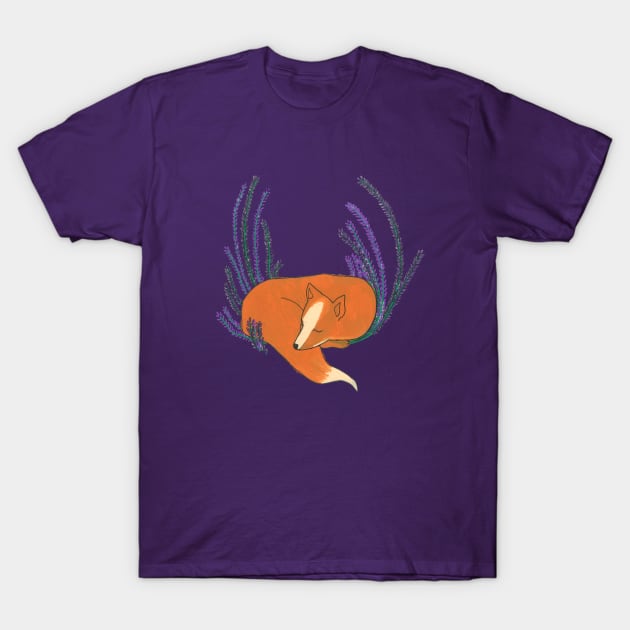 Flower Fox T-Shirt by DoodlesAndStuff